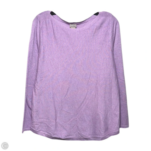 Sweater By Chicos In Purple, Size: M