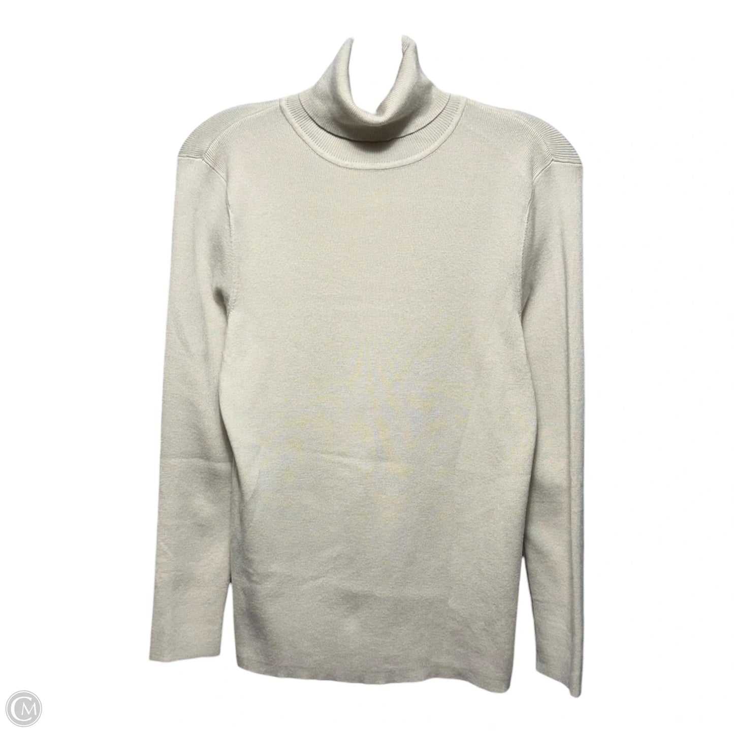 Turtleneck Sweater By Chicos In Cream, Size: M