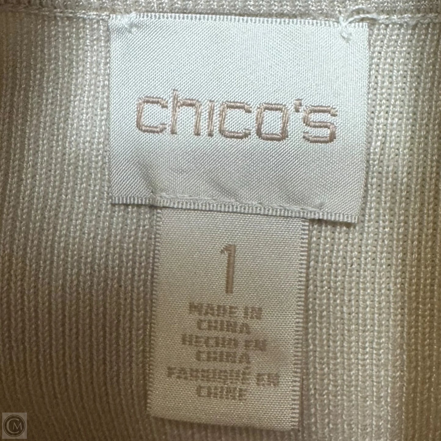 Turtleneck Sweater By Chicos In Cream, Size: M
