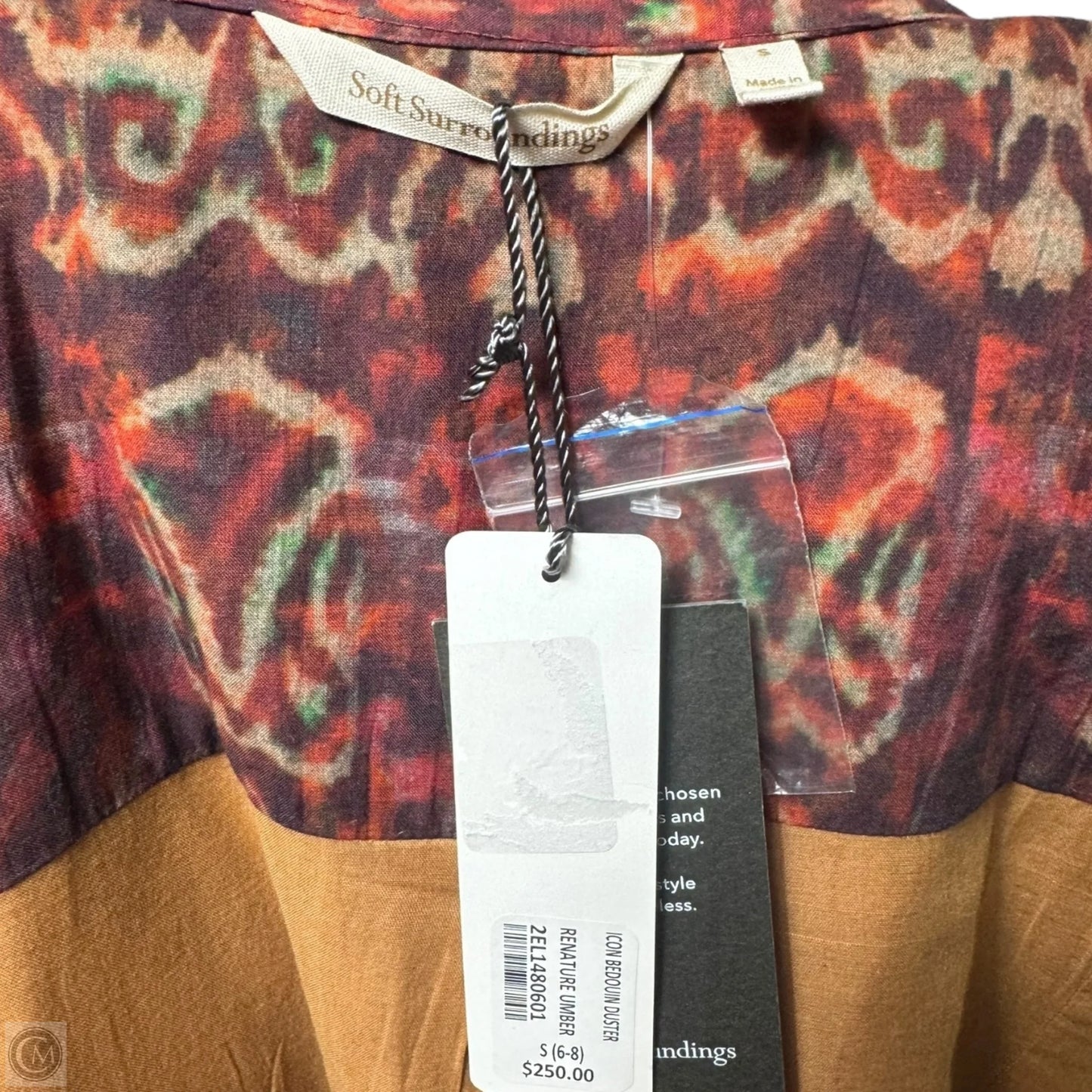 Icon Bedouin Duster By Soft Surroundings In Renature Umber, Size: S