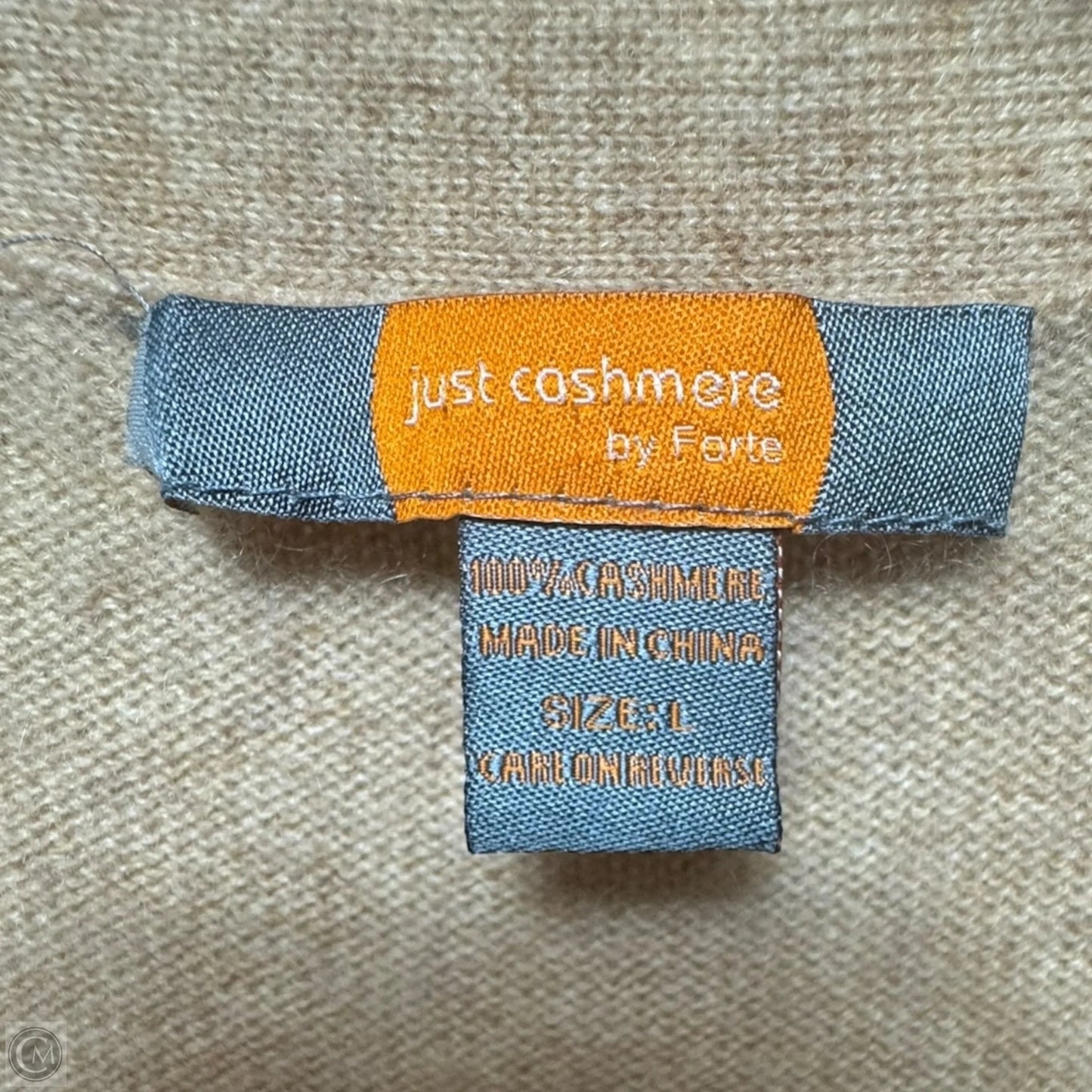 Sweater Cashmere By Just Cashmere By Forte In Tan, Size: L