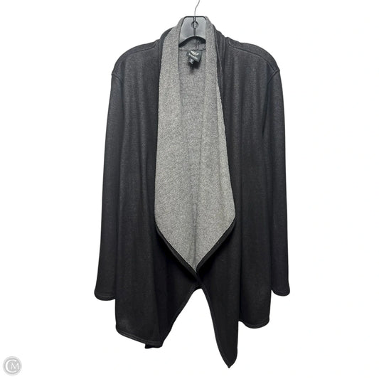Cardigan By Bobeau In Black, Size: 2x