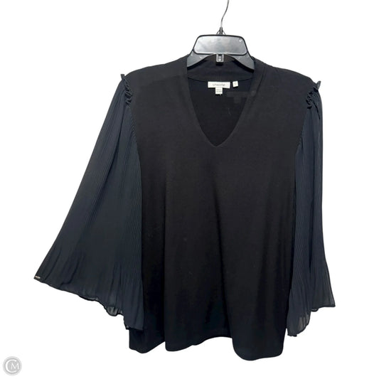 Top Long Sleeve By Chicos In Black, Size: L