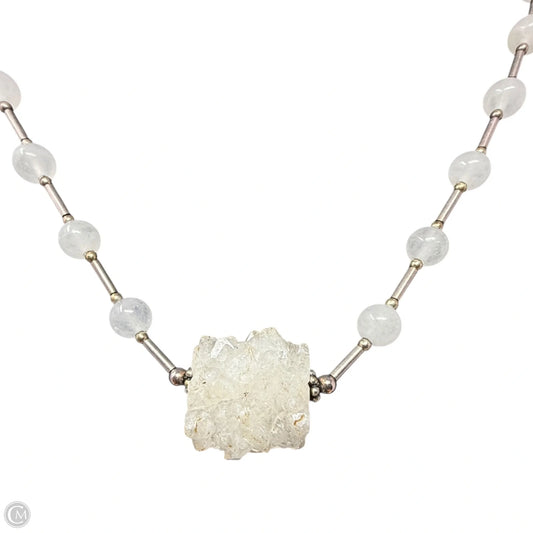 Sterling Silver & Quartz Beaded Pendant Necklace
