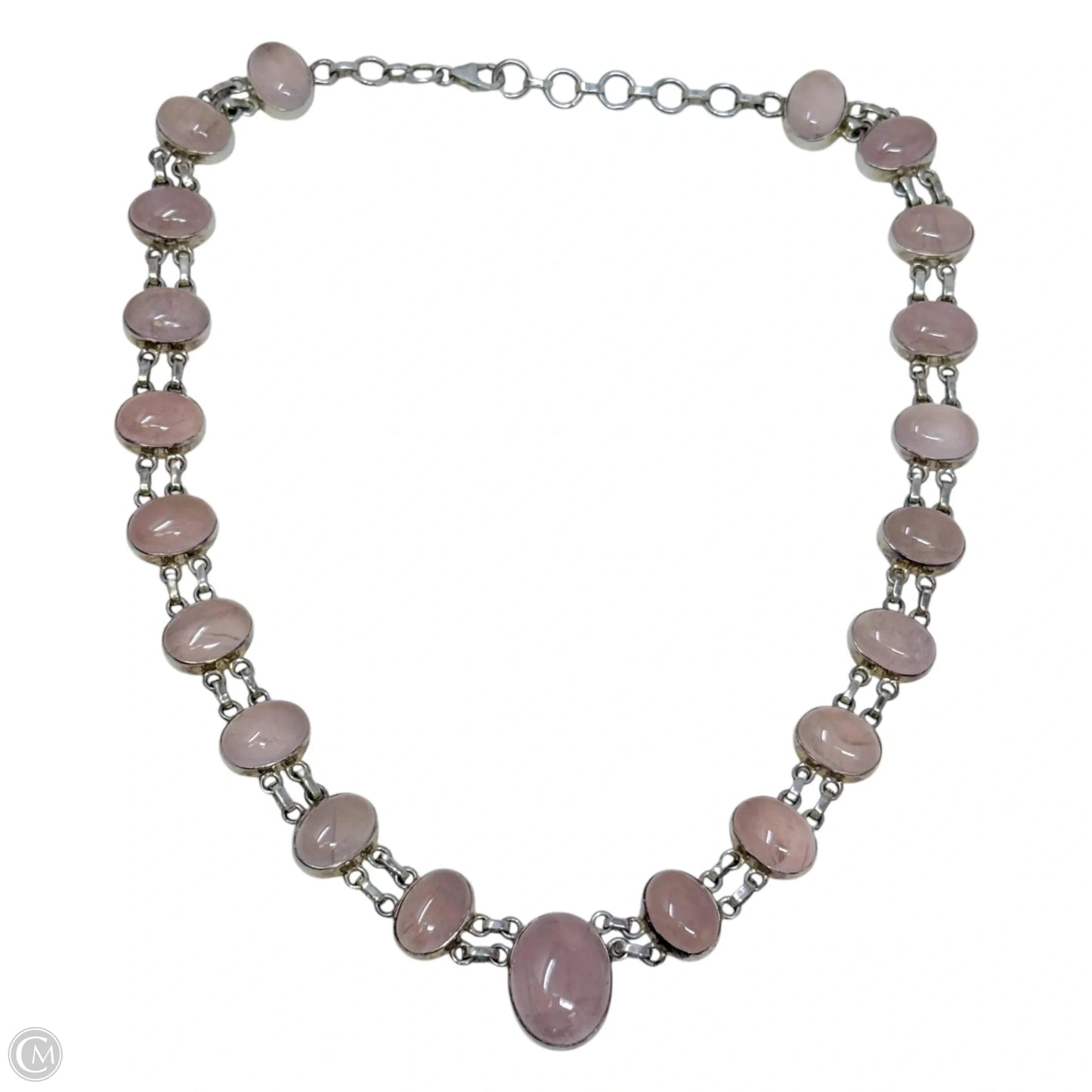 Sterling Silver & Rose Quartz Necklace