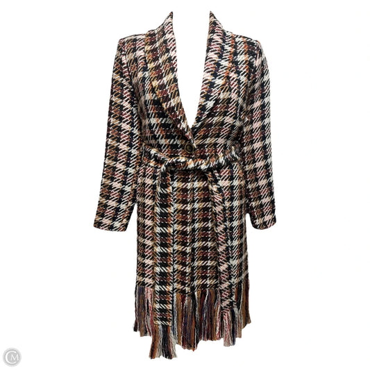 Tweed Coat By Cabi In Multi-colored, Size: L