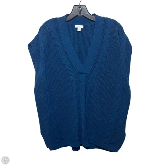 Oversized Vest Sweater By J. Jill In Blue, Size: M