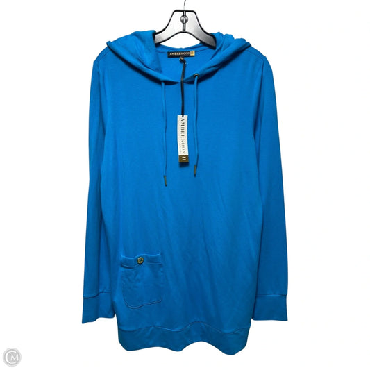Sweatshirt Hoodie By Ambernoon In Blue, Size: S