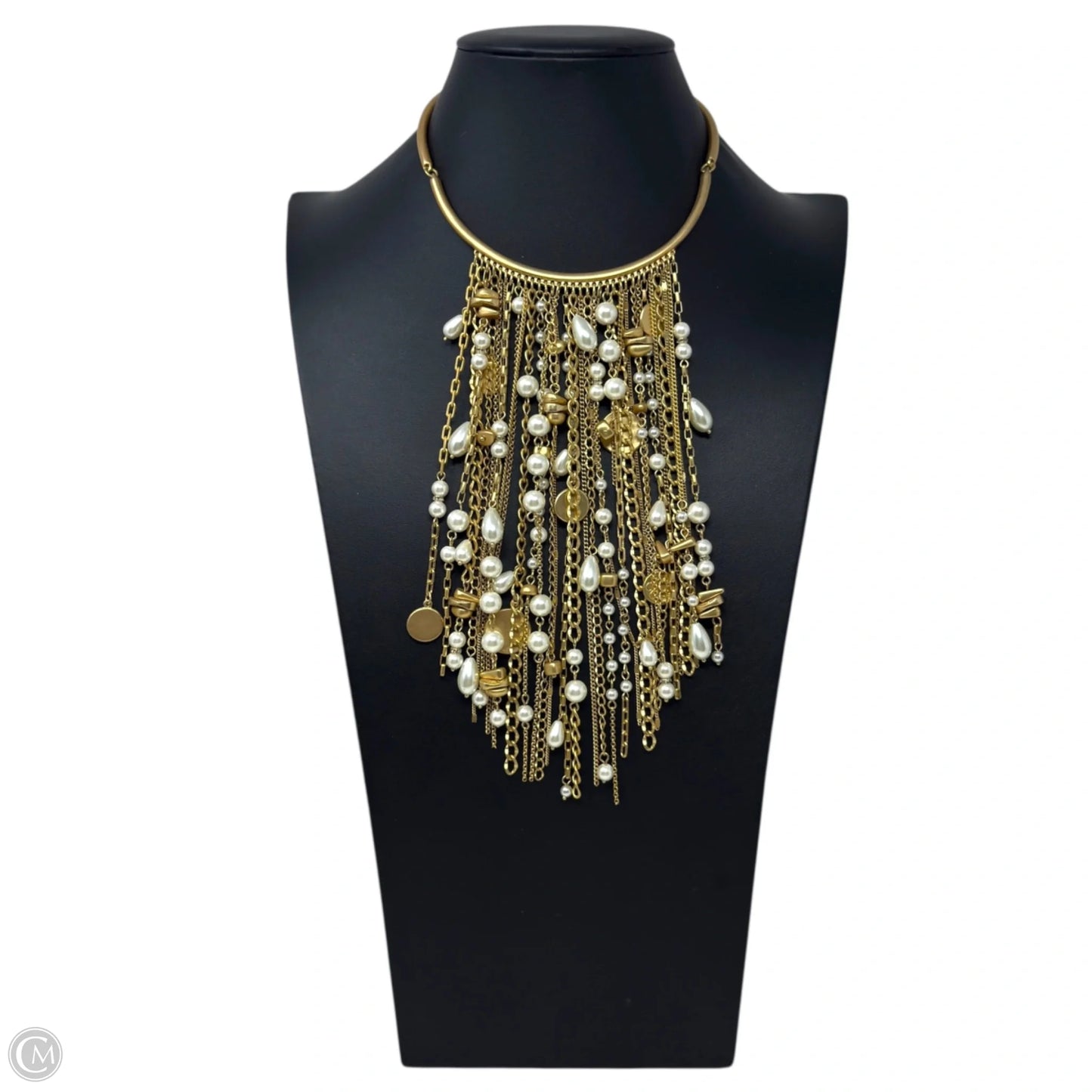 Pearl Mountain Blooms Necklace Choker & Collar By Chicos