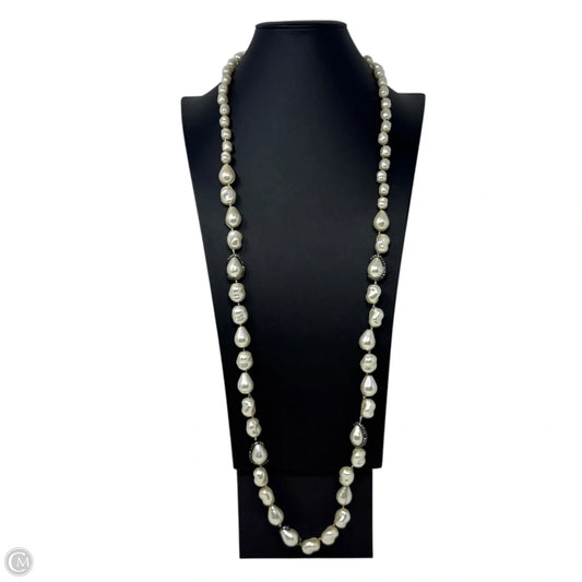 Faux Baroque Pearl Station Necklace By Chicos