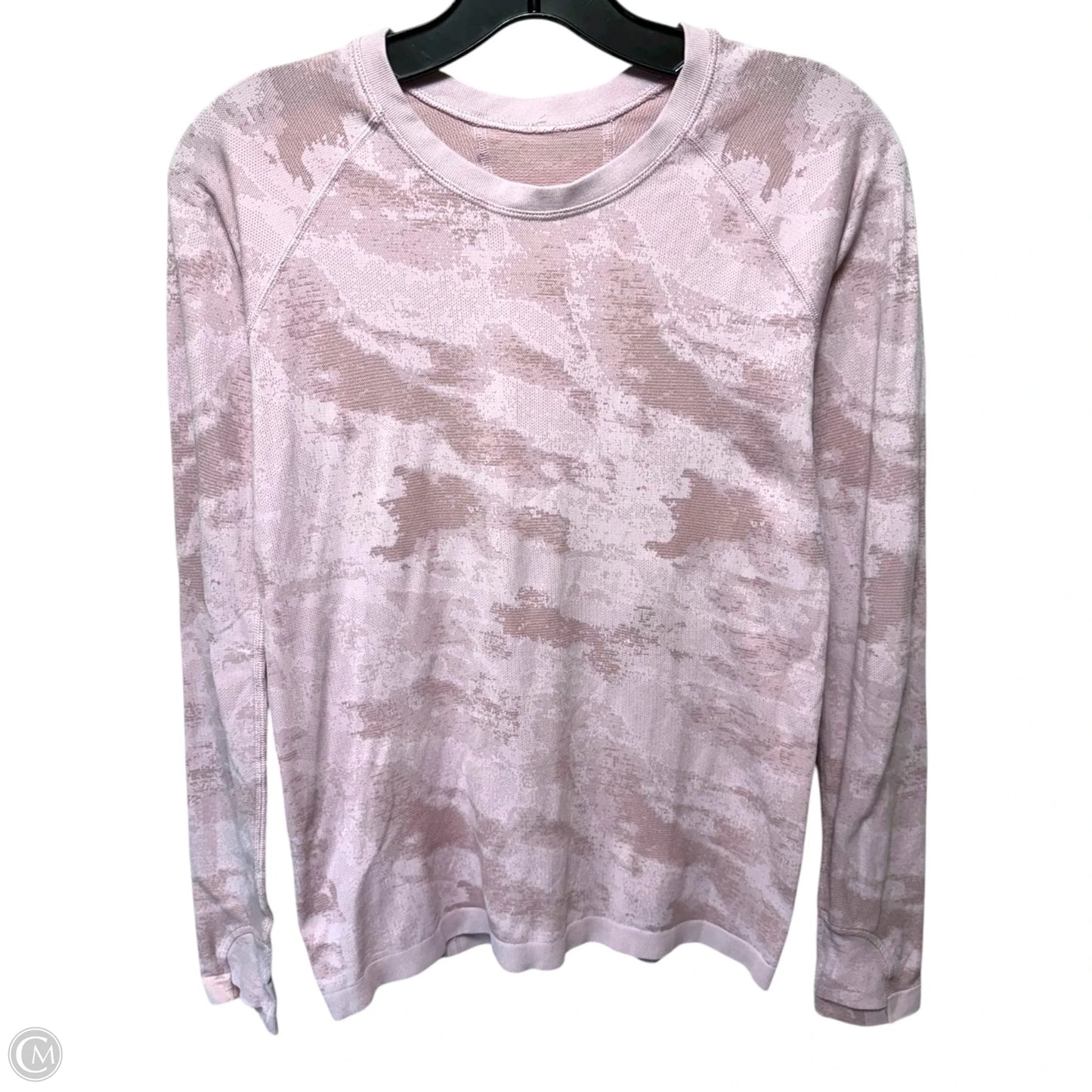 Athletic Top Long Sleeve Crewneck By Lululemon In Pink, Size: S