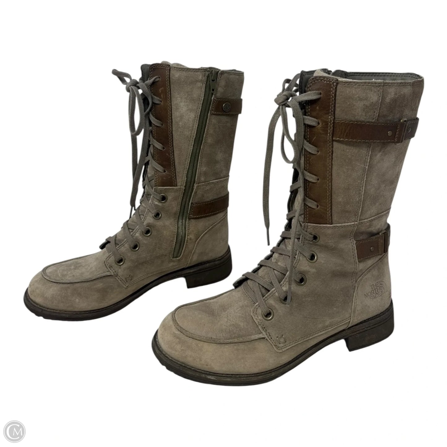 Boots Mid-calf Flats By The North Face In Taupe, Size: 9