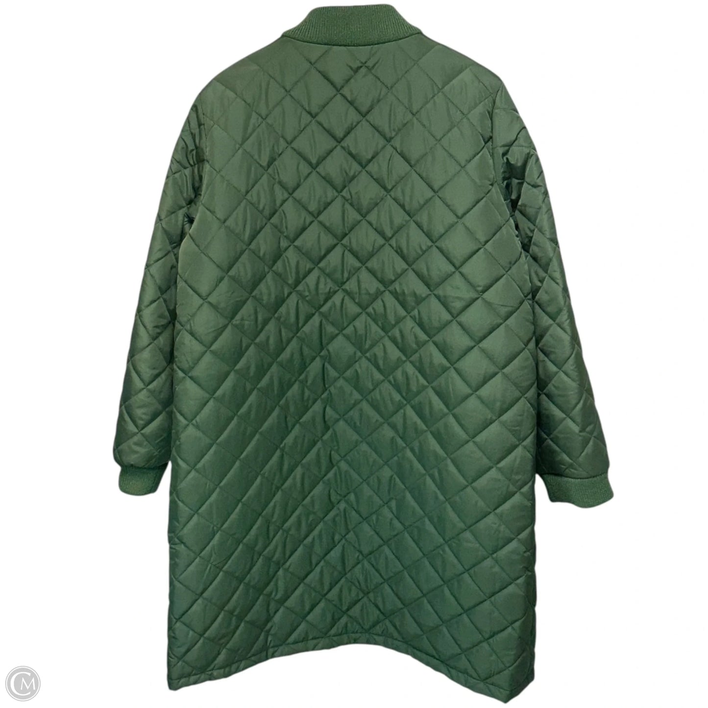 FeatherFree Insulated Bomber Coat By Lands End In Green, Size: Xl