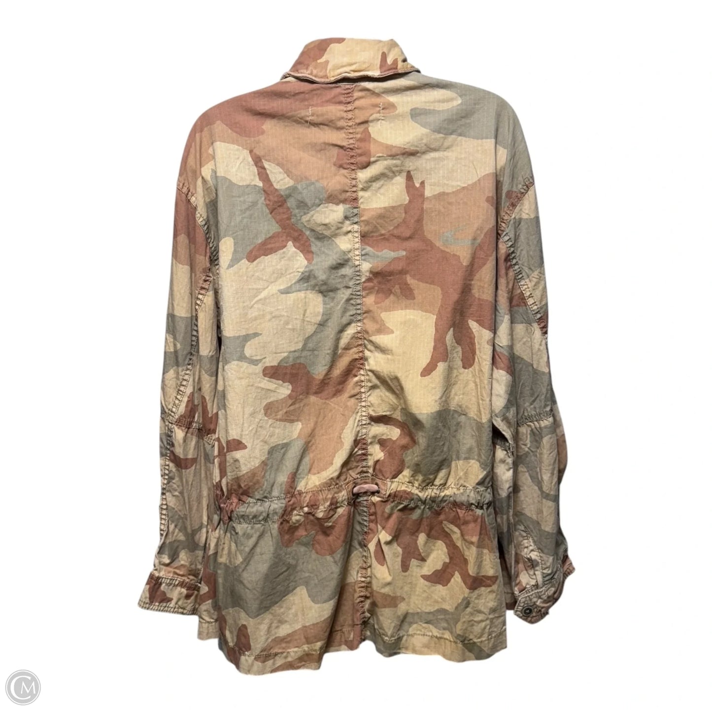 Jacket Utility By Free People In Camouflage Print, Size: S