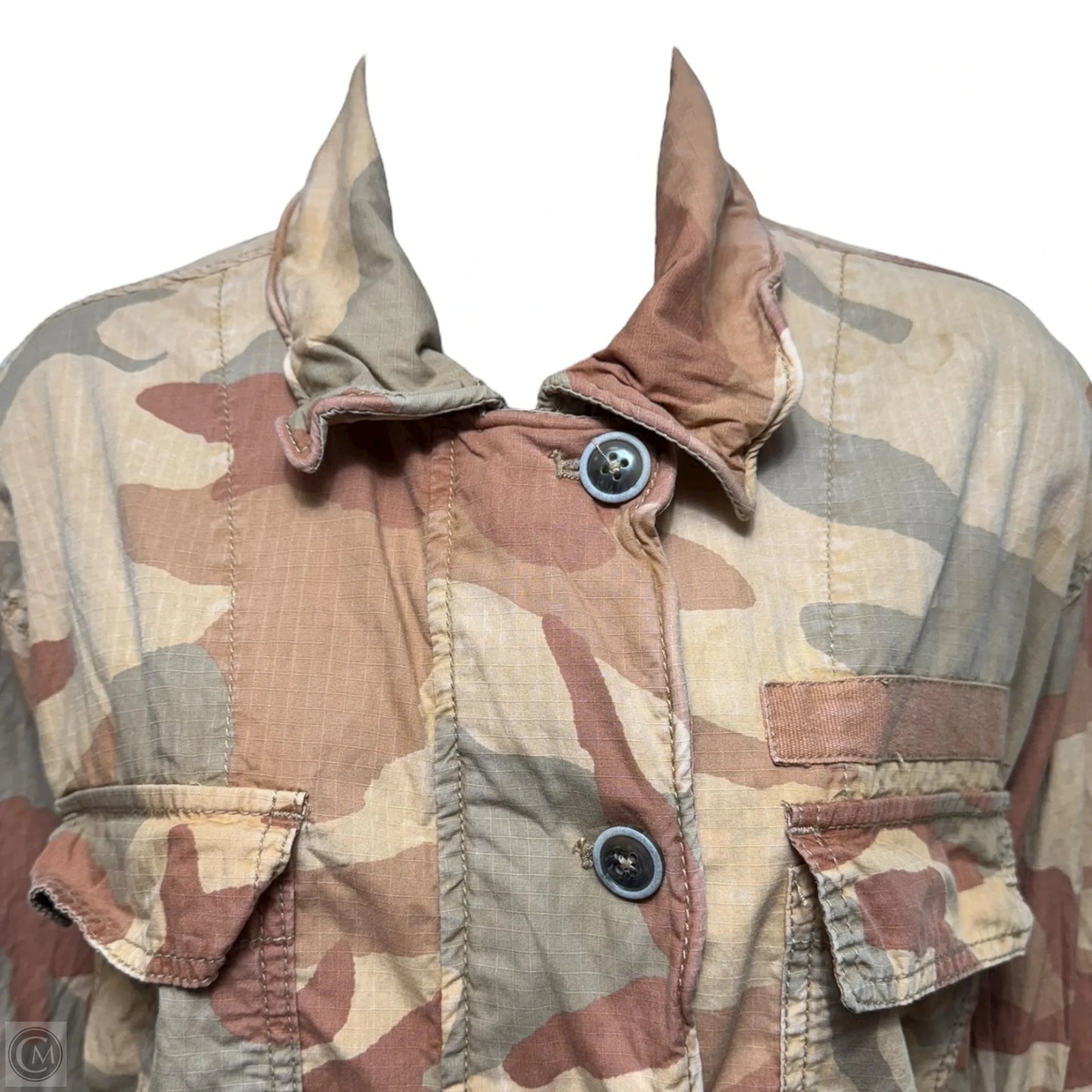 Jacket Utility By Free People In Camouflage Print, Size: S