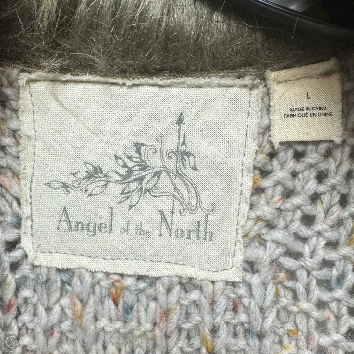 Vest Sweater By angel of the north In Multi-colored, Size: L