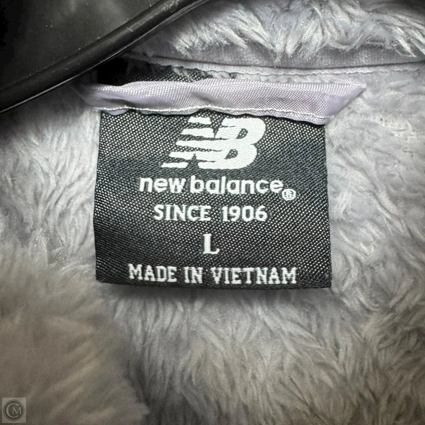 Jacket Fleece By New Balance In Grey, Size: L