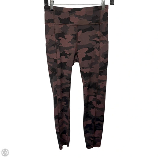 Athletic Leggings By Lululemon In Camouflage Print, Size: 6