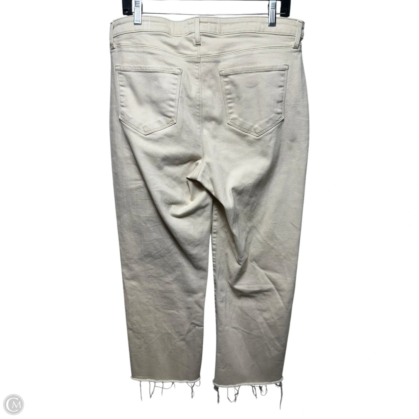 Jeans Cropped By L Agence In Cream, Size: 12/31