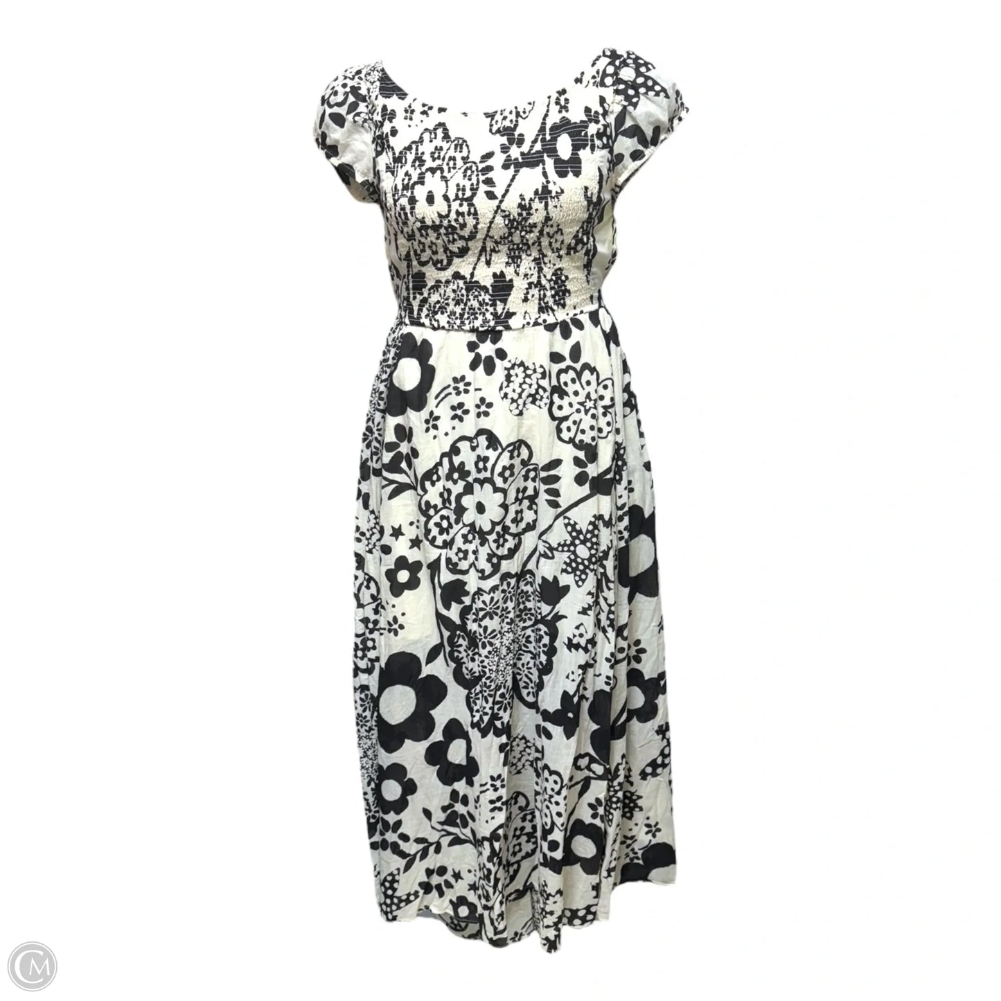 Ultraviolet Maxi Dress By Free People In Black & Cream, Size: M