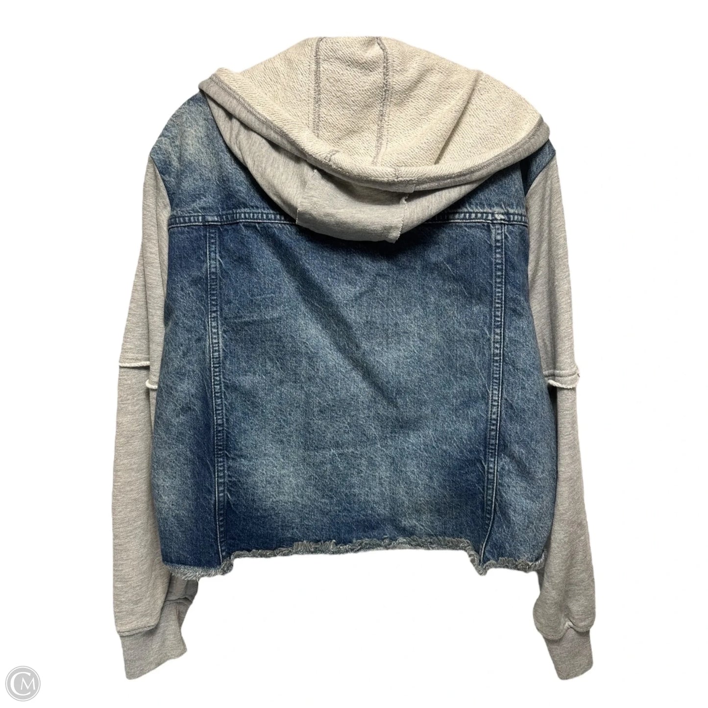 Jacket Denim By We The Free In Blue & Grey, Size: M