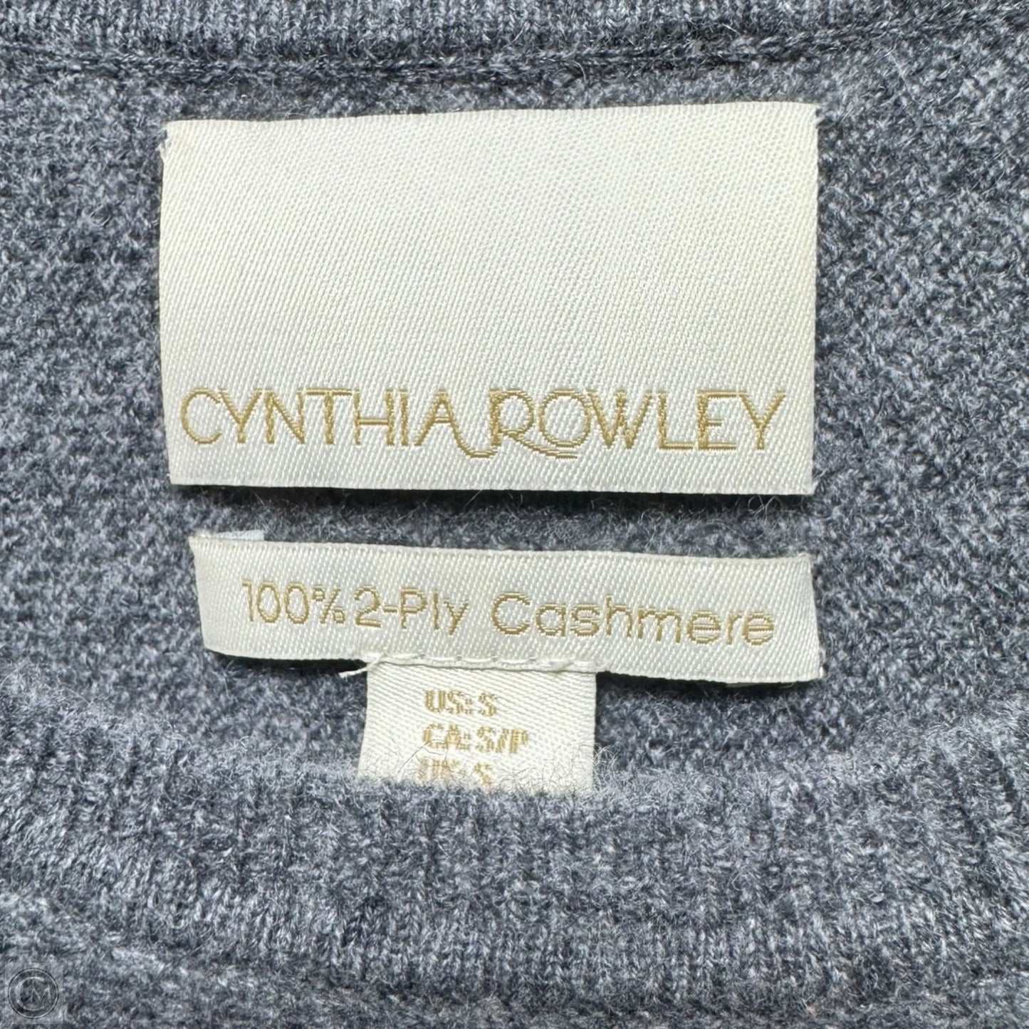 Sweater Cashmere By Cynthia Rowley In Grey, Size: S