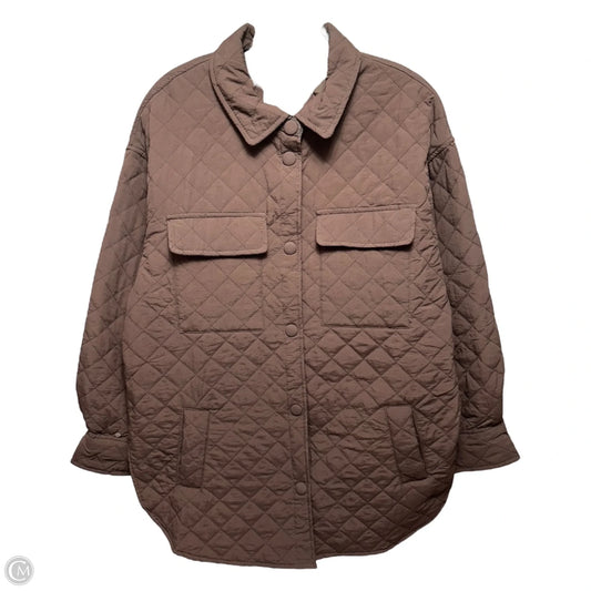 Diamond Quilted Jacket By Ashley By 26 International In Brown, Size: L