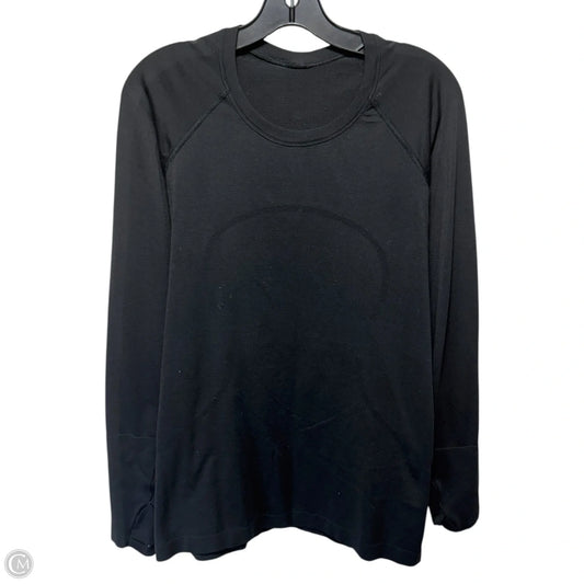 Athletic Top Long Sleeve Crewneck By Lululemon In Black, Size: 10
