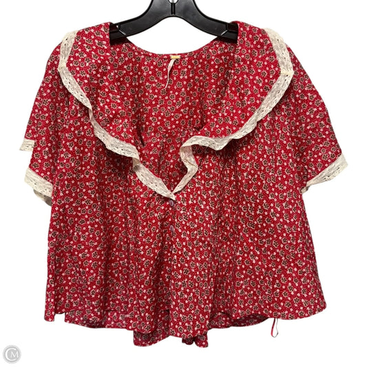Truly Yours Printed Blouse By Free People In Multi-colored, Size: L