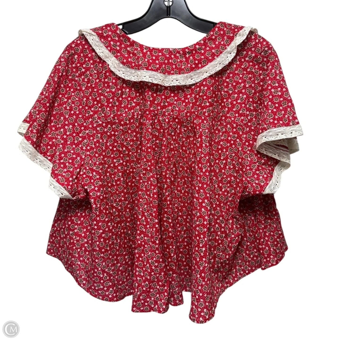 Truly Yours Printed Blouse By Free People In Multi-colored, Size: L