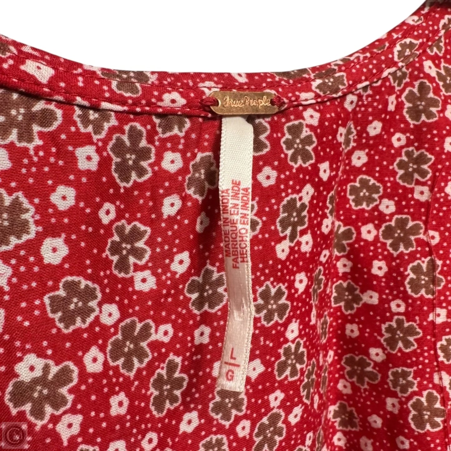 Truly Yours Printed Blouse By Free People In Multi-colored, Size: L