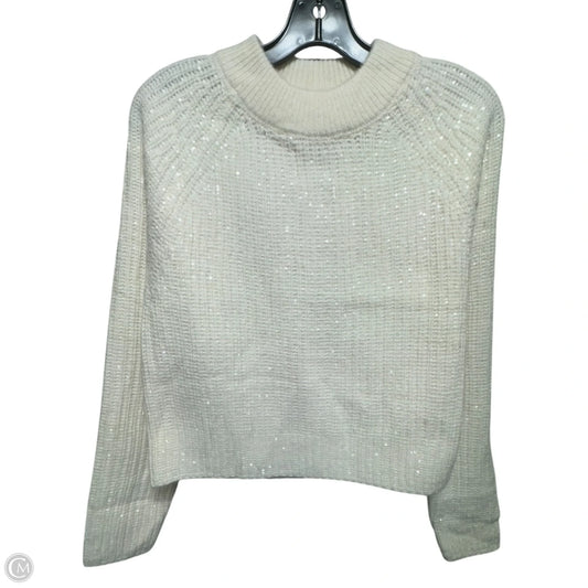 Sequin Crewneck Sweater By Design History In Cream, Size: S