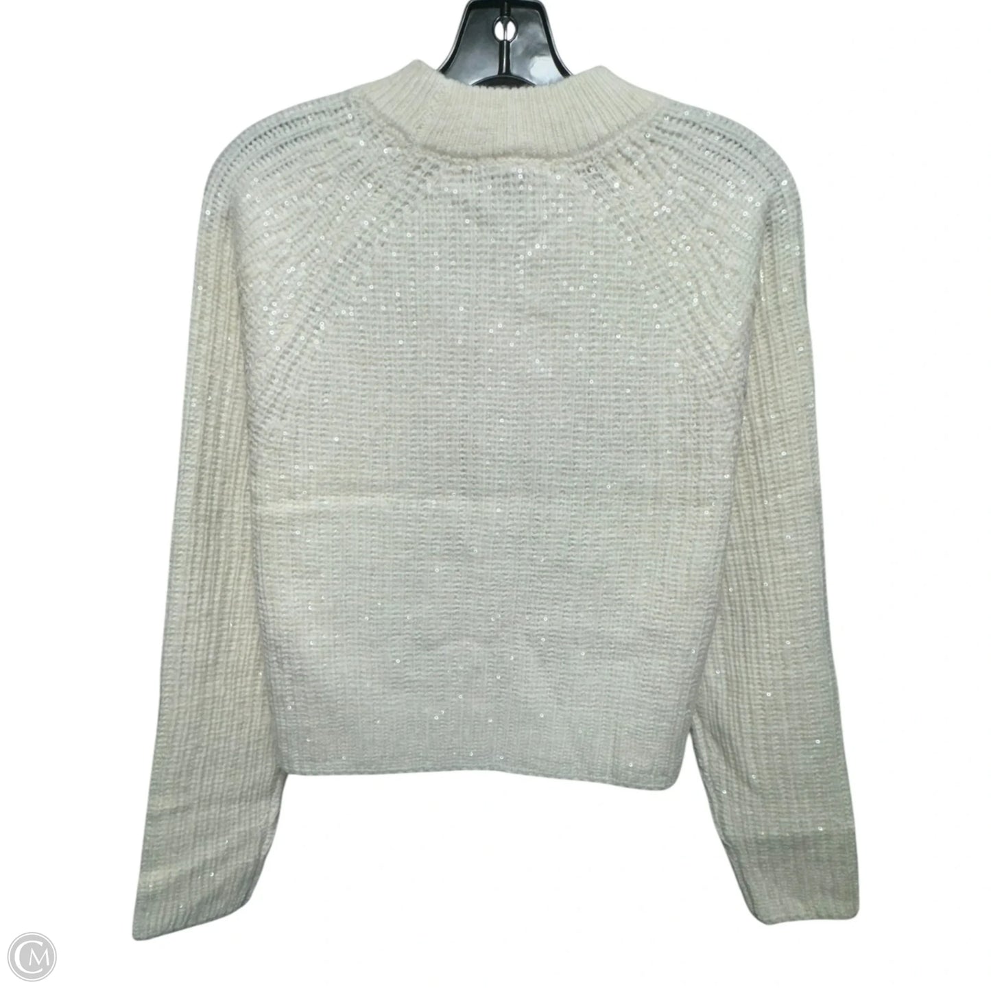 Sequin Crewneck Sweater By Design History In Cream, Size: S