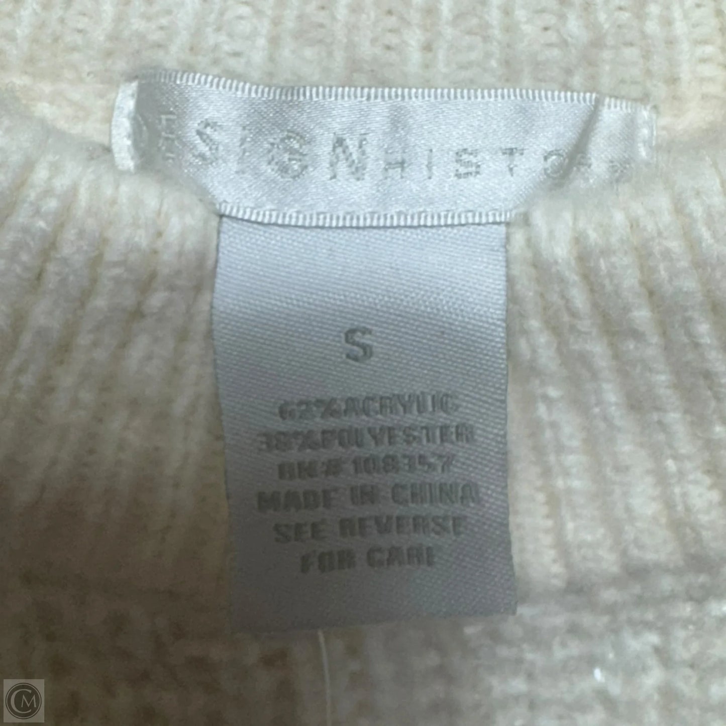 Sequin Crewneck Sweater By Design History In Cream, Size: S