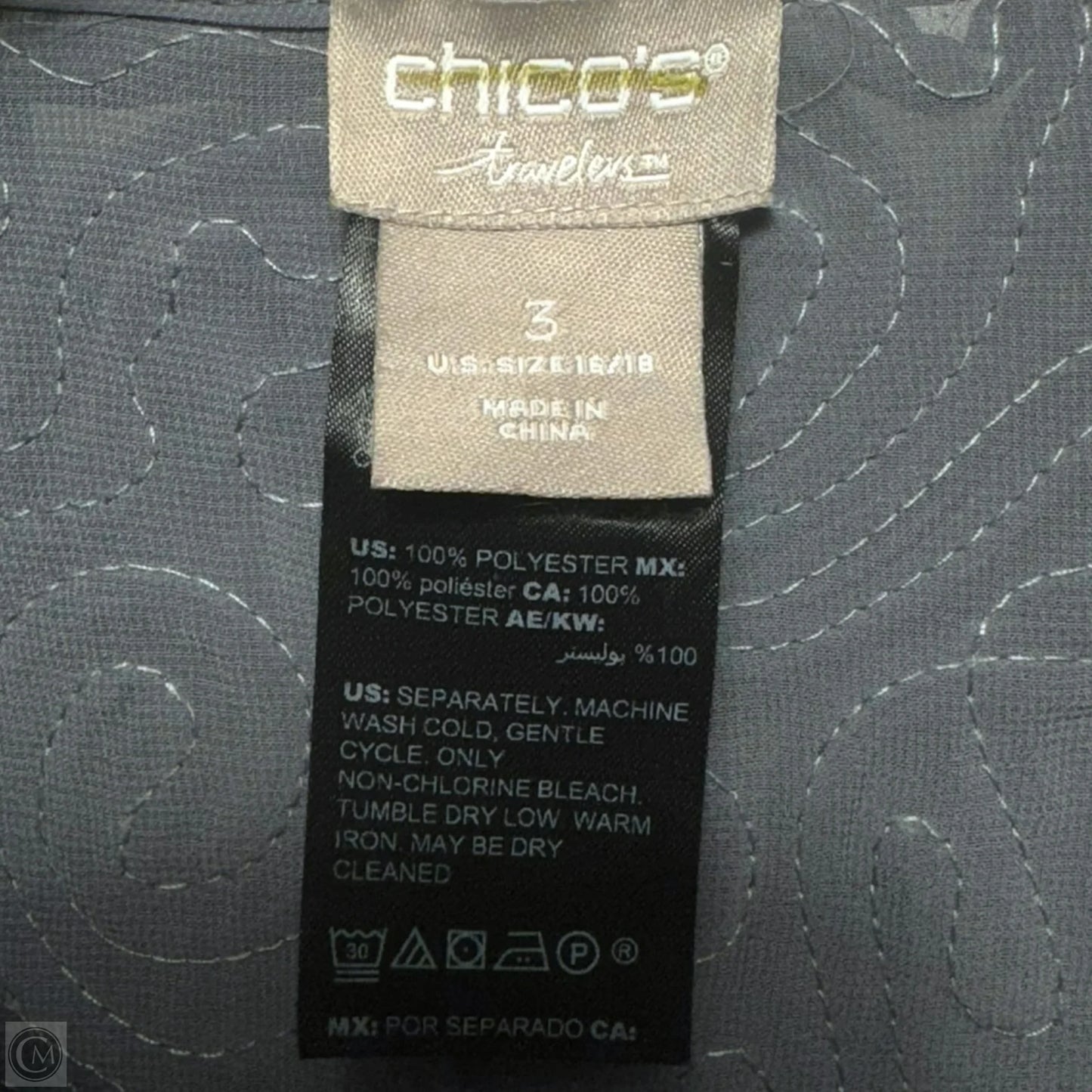 Jacket Other By Chicos In Grey, Size: 16/18