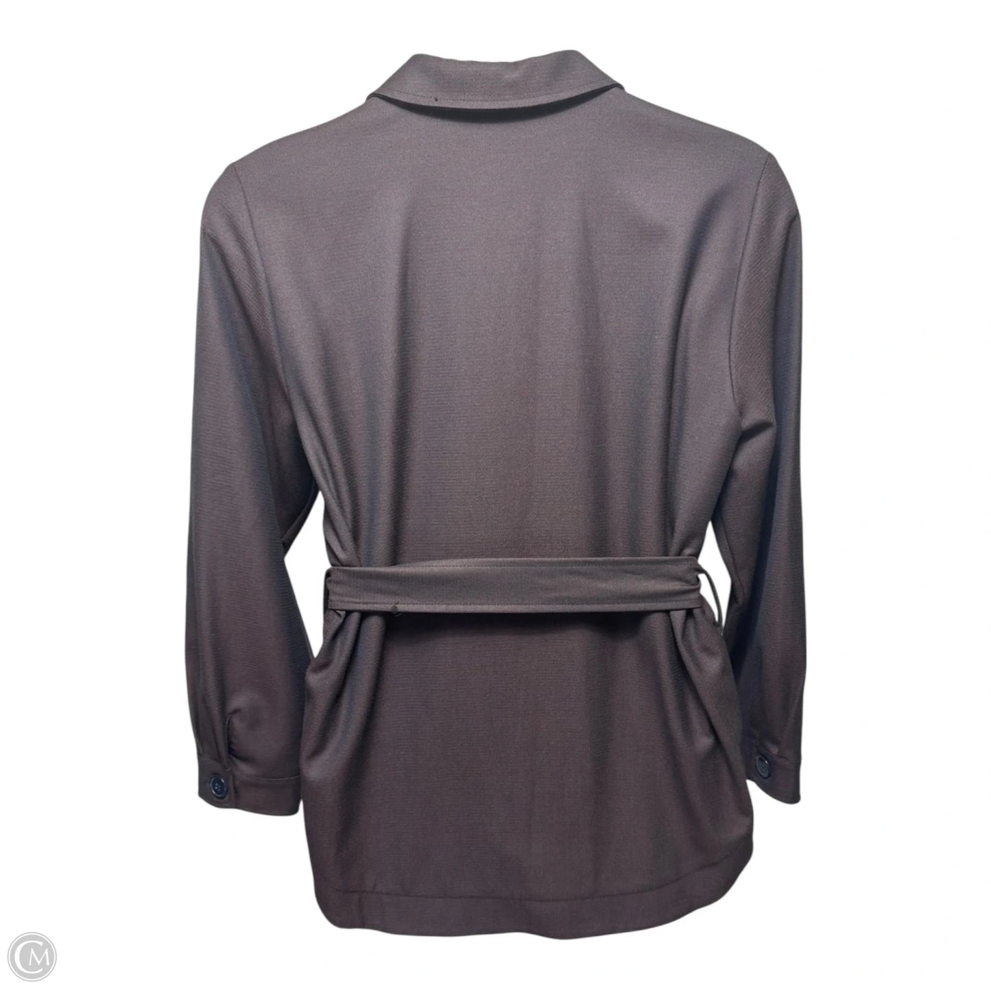Belted Jacket Shirt By La Fée Maraboutée In Striped Pattern, Size: L