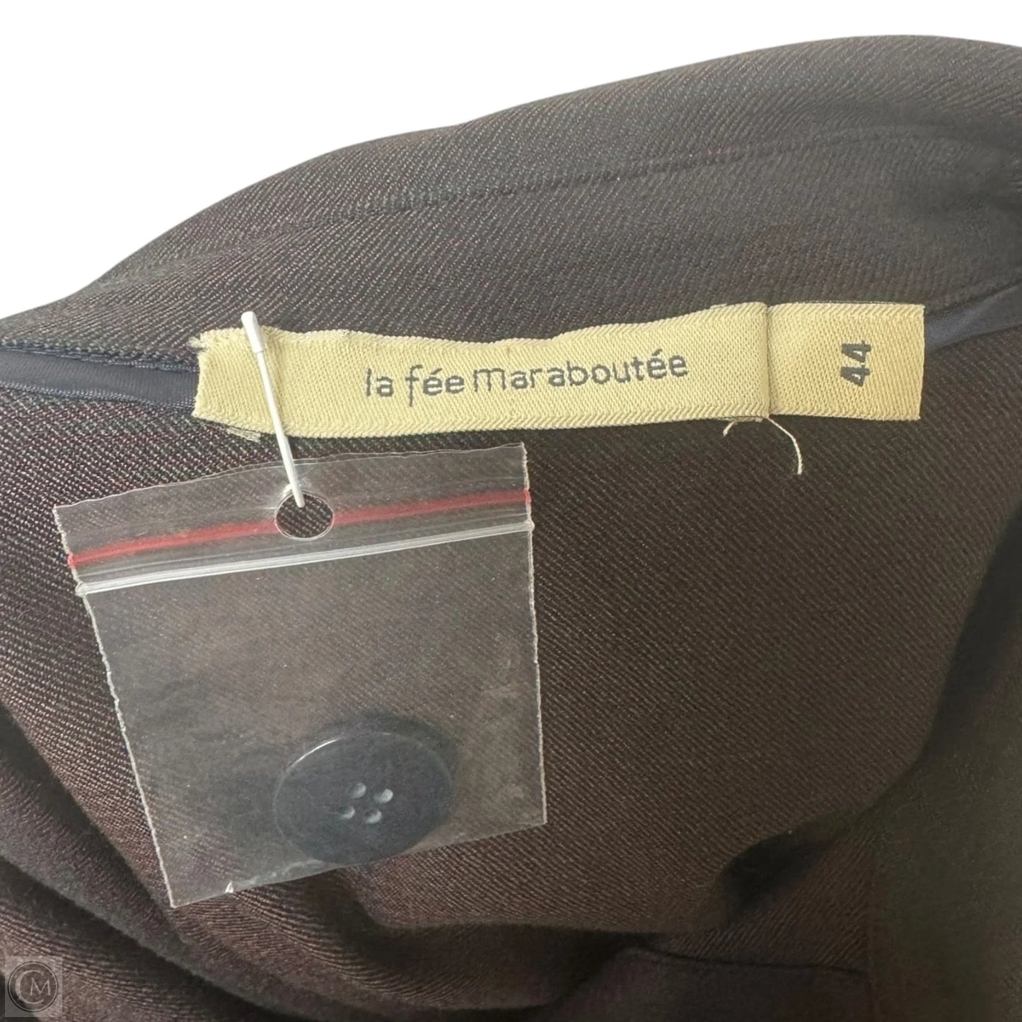 Belted Jacket Shirt By La Fée Maraboutée In Striped Pattern, Size: L