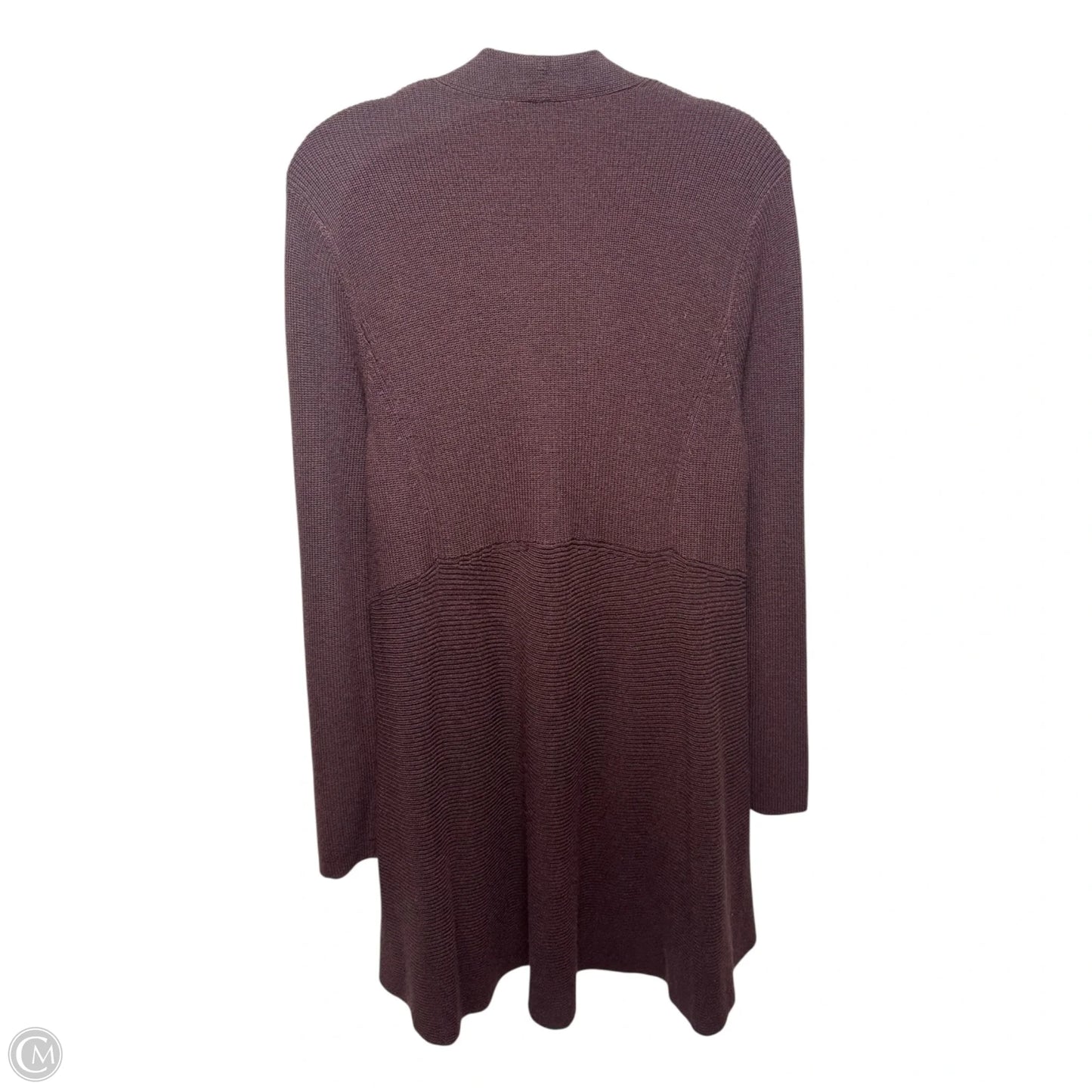 Silk & Cashmere Sweater Cardigan By Eileen Fisher In Maroon, Size: S