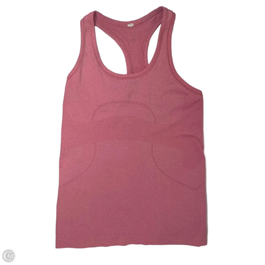 Athletic Tank Top By Lululemon In Pink, Size: 6
