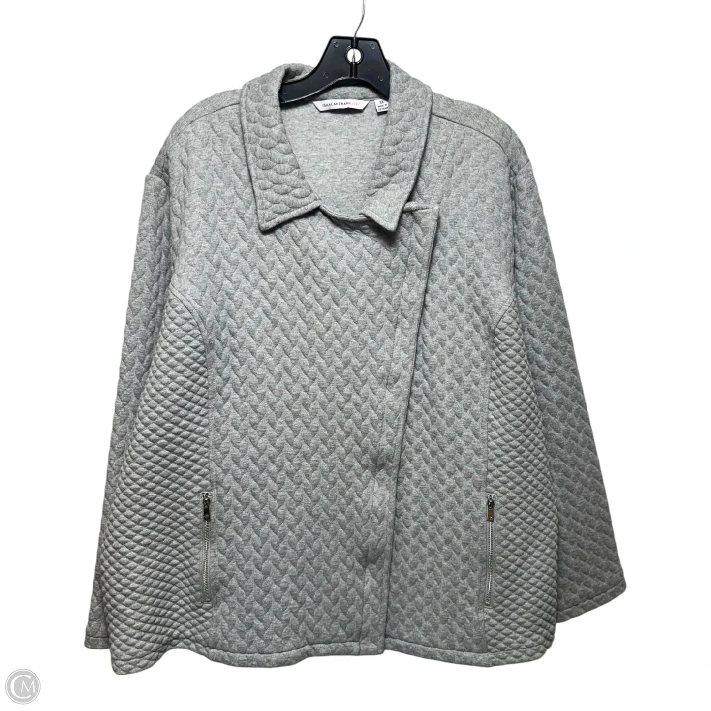 Jacket Quilted By Isaac Mizrahi Live Qvc In Grey, Size: 3x