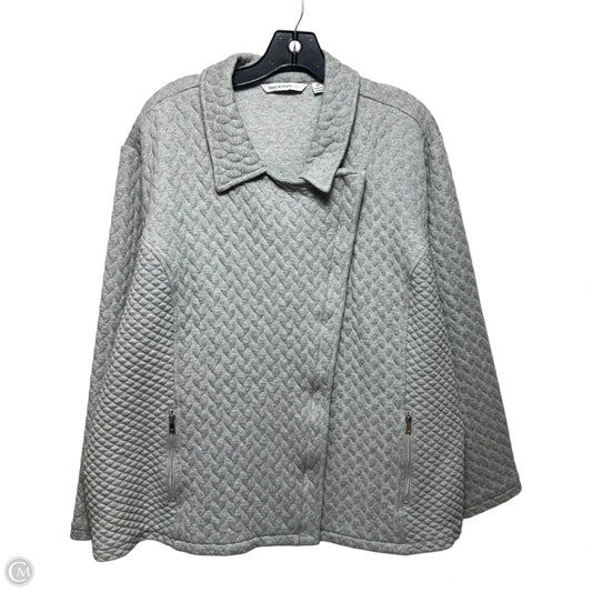 Jacket Quilted By Isaac Mizrahi Live Qvc In Grey, Size: 3x