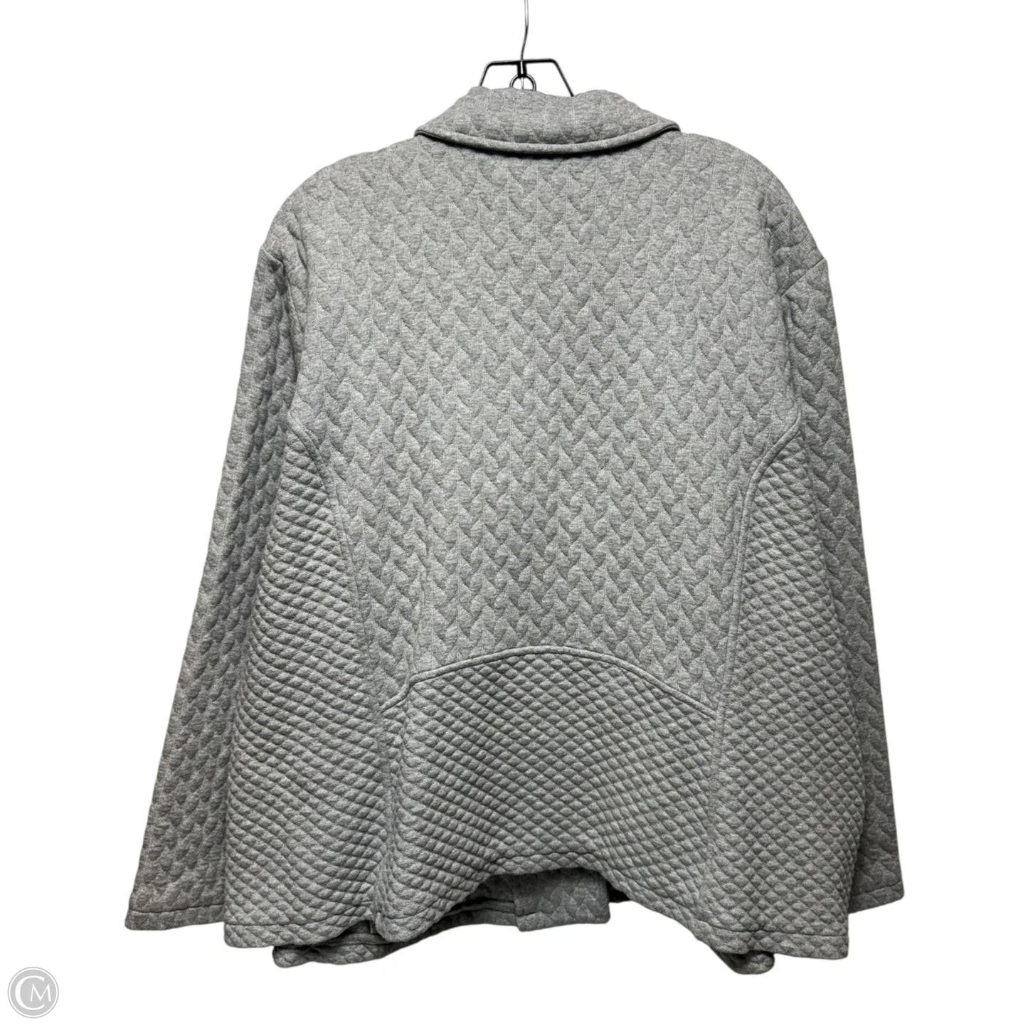 Jacket Quilted By Isaac Mizrahi Live Qvc In Grey, Size: 3x