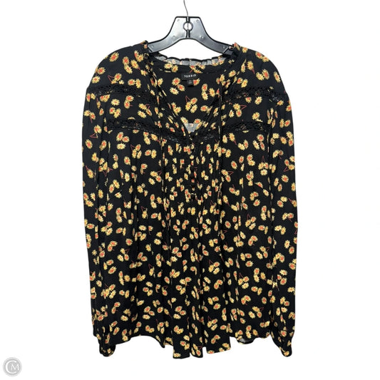 Top Long Sleeve By Torrid In Floral Print, Size: 2x