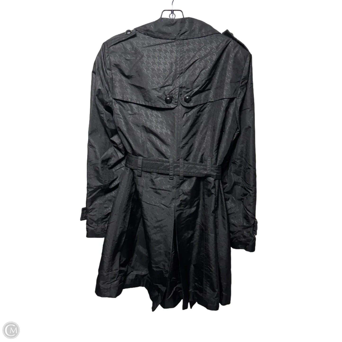 Belted Trench Coat By Anne Klein In Black, Size: M