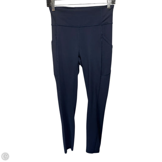 Athletic Leggings By Lululemon In Navy, Size: 6
