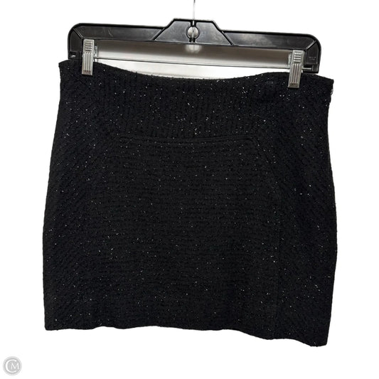 Metallic Skirt Mini By Diane Von Furstenberg In Black, Size: 6