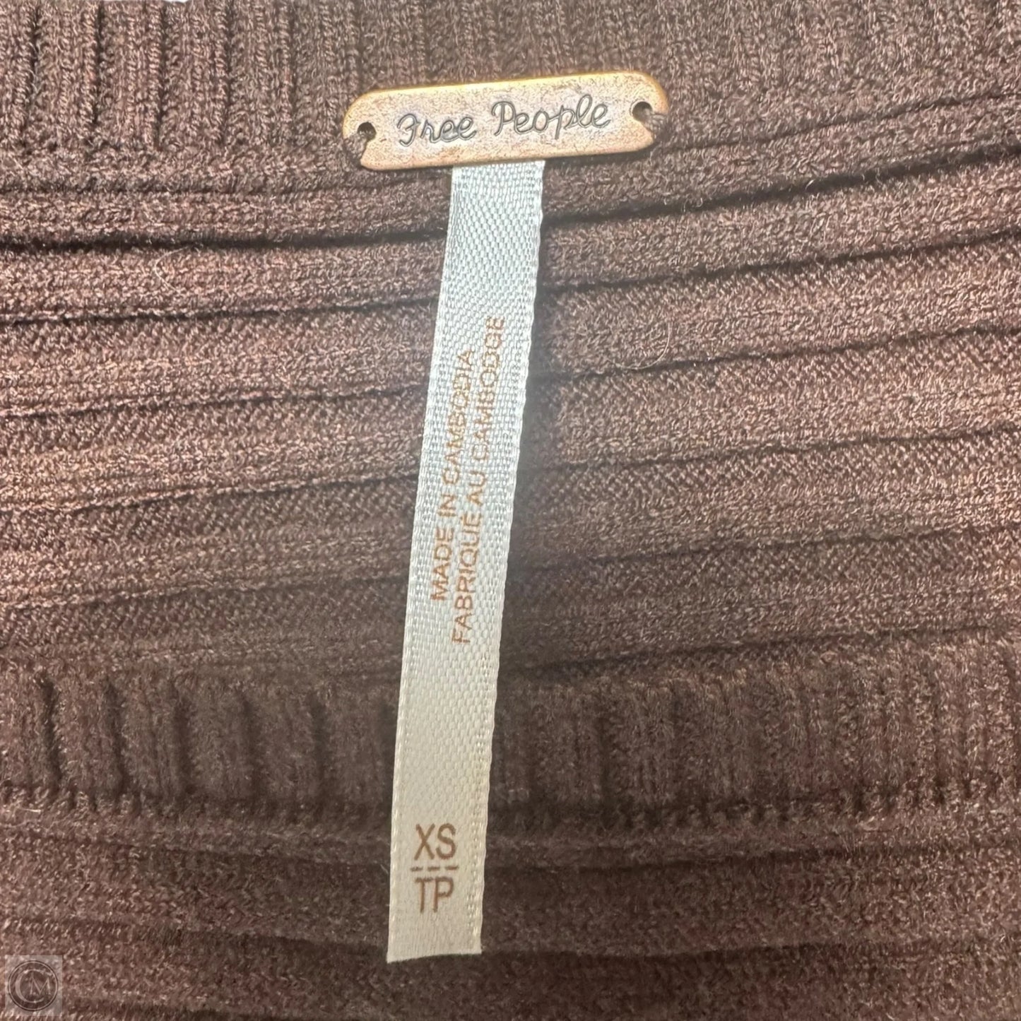 Sweater By Free People In Brown, Size: Xs