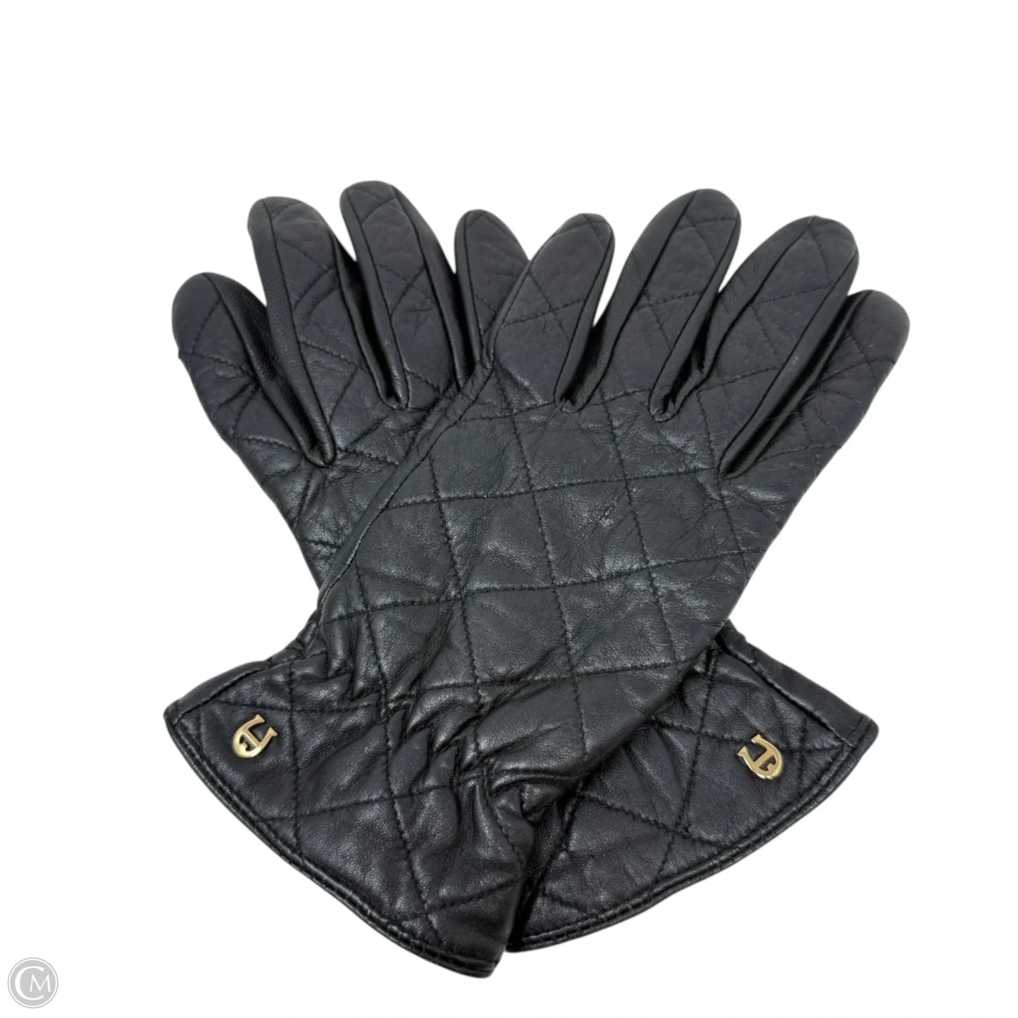 Quilted Leather Gloves  By Etienne Aigner Size: Small