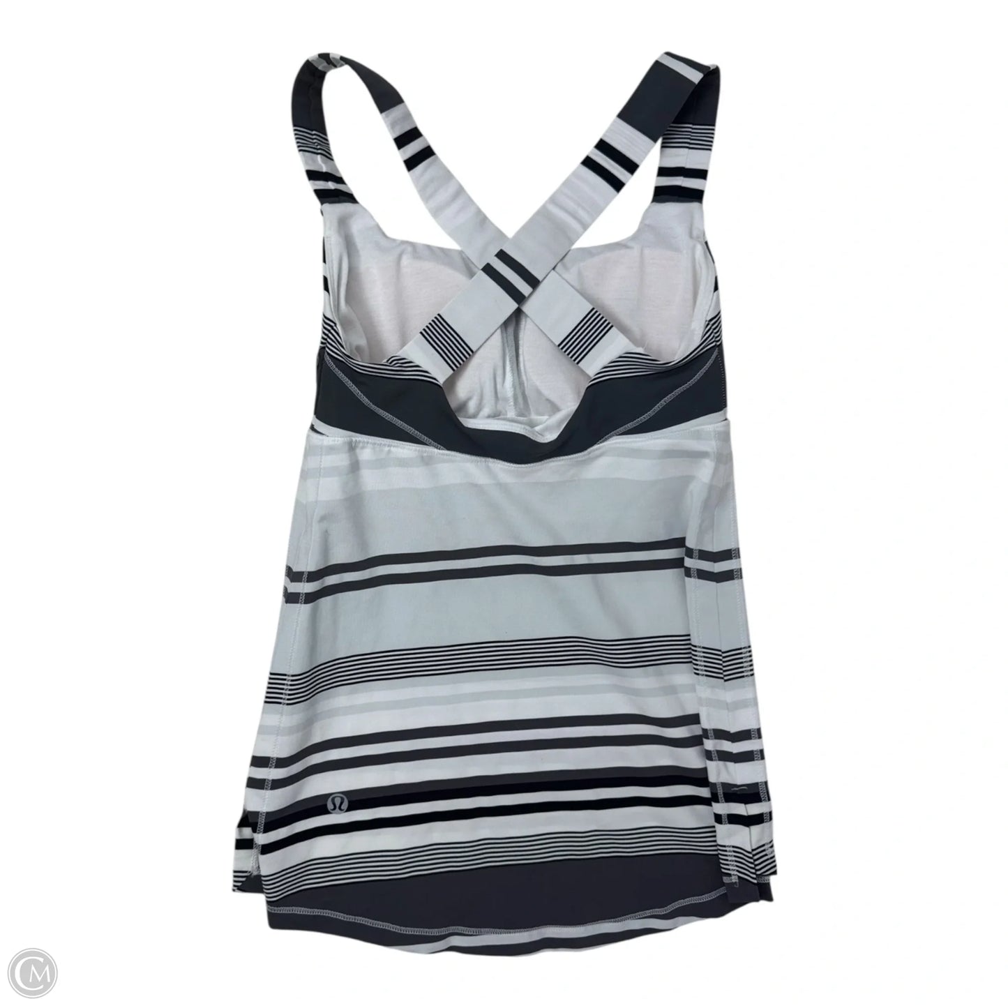 Athletic Tank Top By Lululemon In Striped Pattern, Size: S