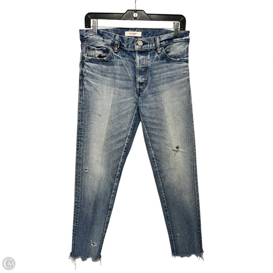 Distressed Jeans Skinny By Moussy In Blue Denim, Size: 4